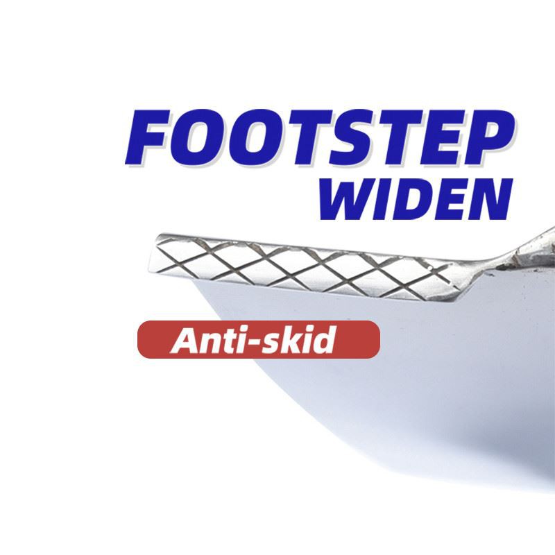 Narrow spade shovel step